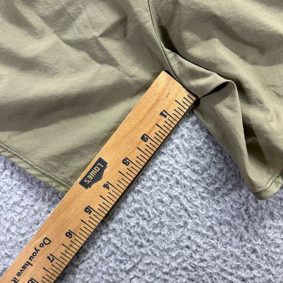 MX3 Mens Army Green Solid Nylon Elastic Waist Drawstring Running Shorts Size M - Picture 5 of 7